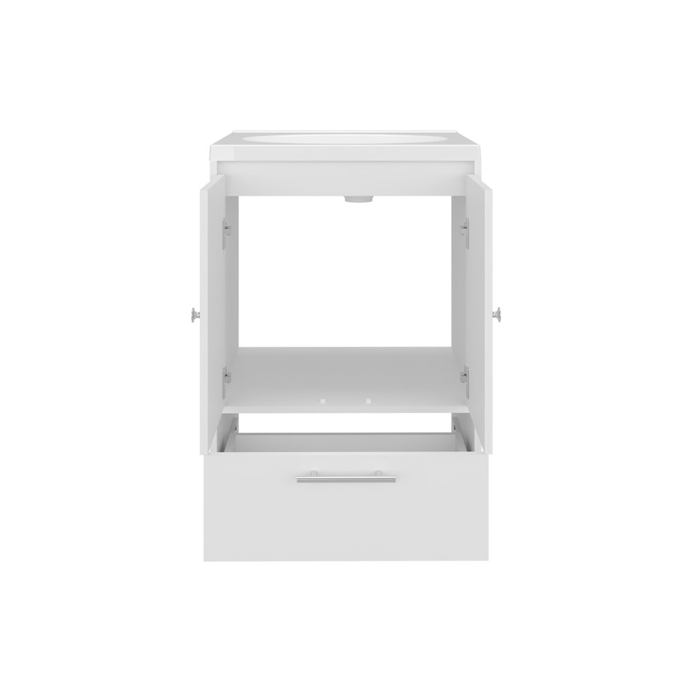 Olney Bathroom Vanity, 2 Doors, 1 Drawer, White. Picture 2