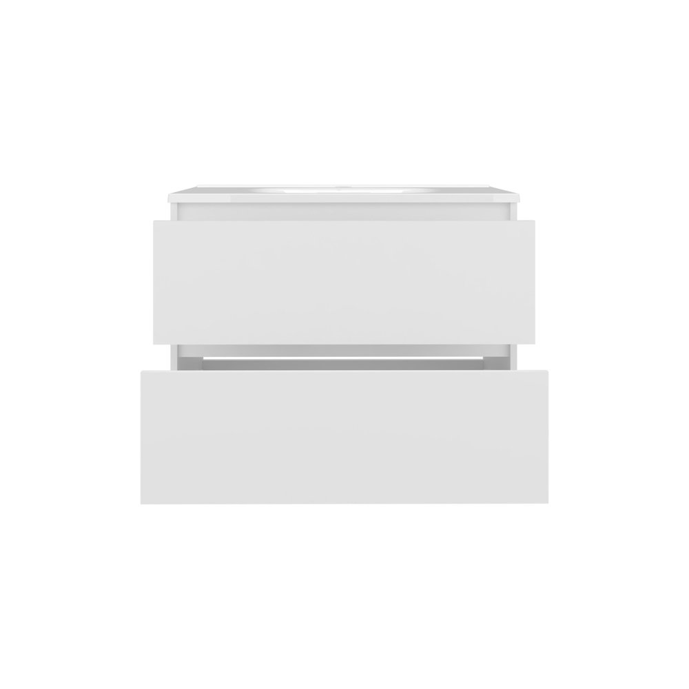 Depew Bathroom Vanity, 2 Drawers, White. Picture 2