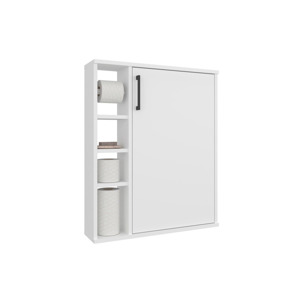 Clayton Medicine Cabinet, 1 Door, 7 Shelves, White. Picture 2