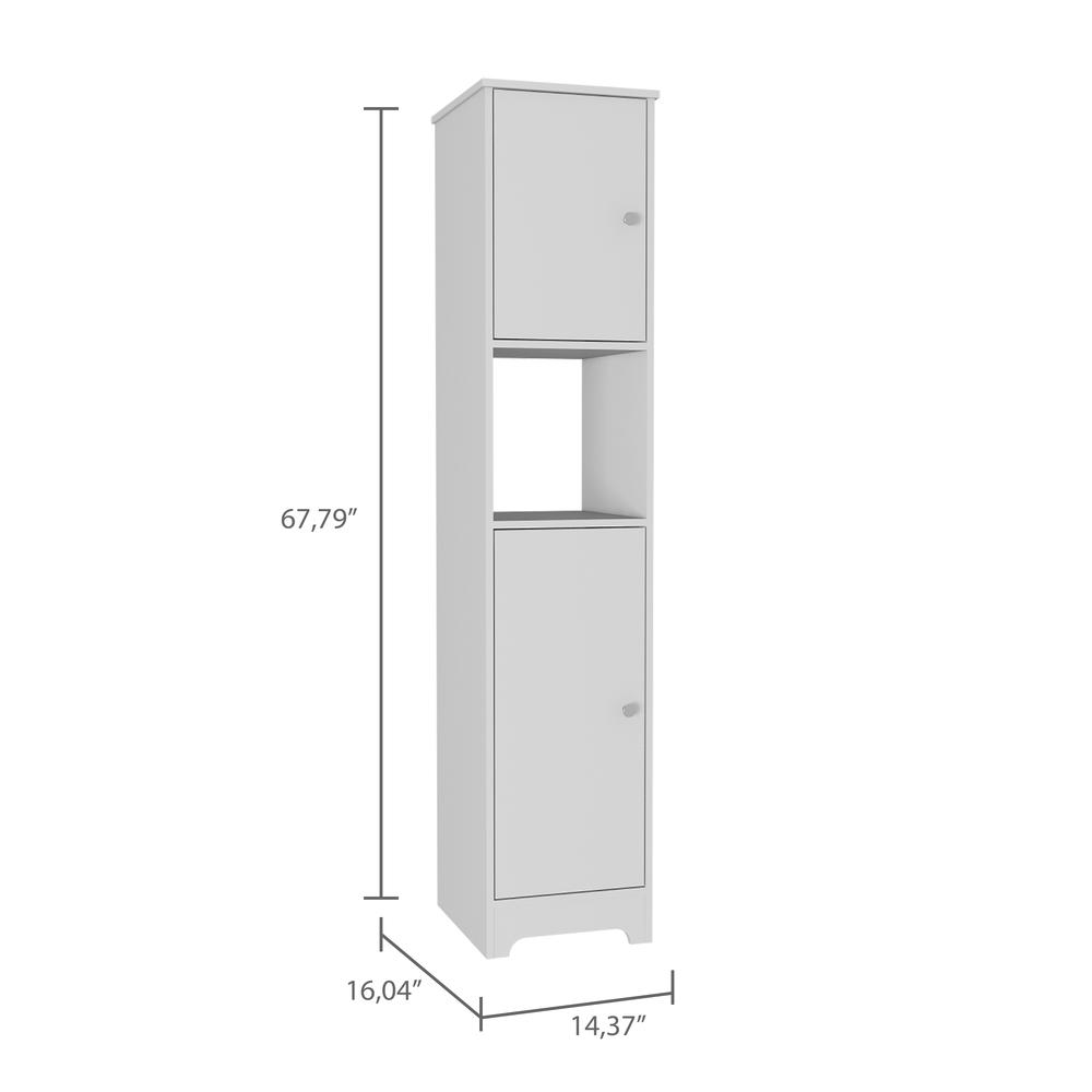Yaka Linen Cabinet White. Picture 5