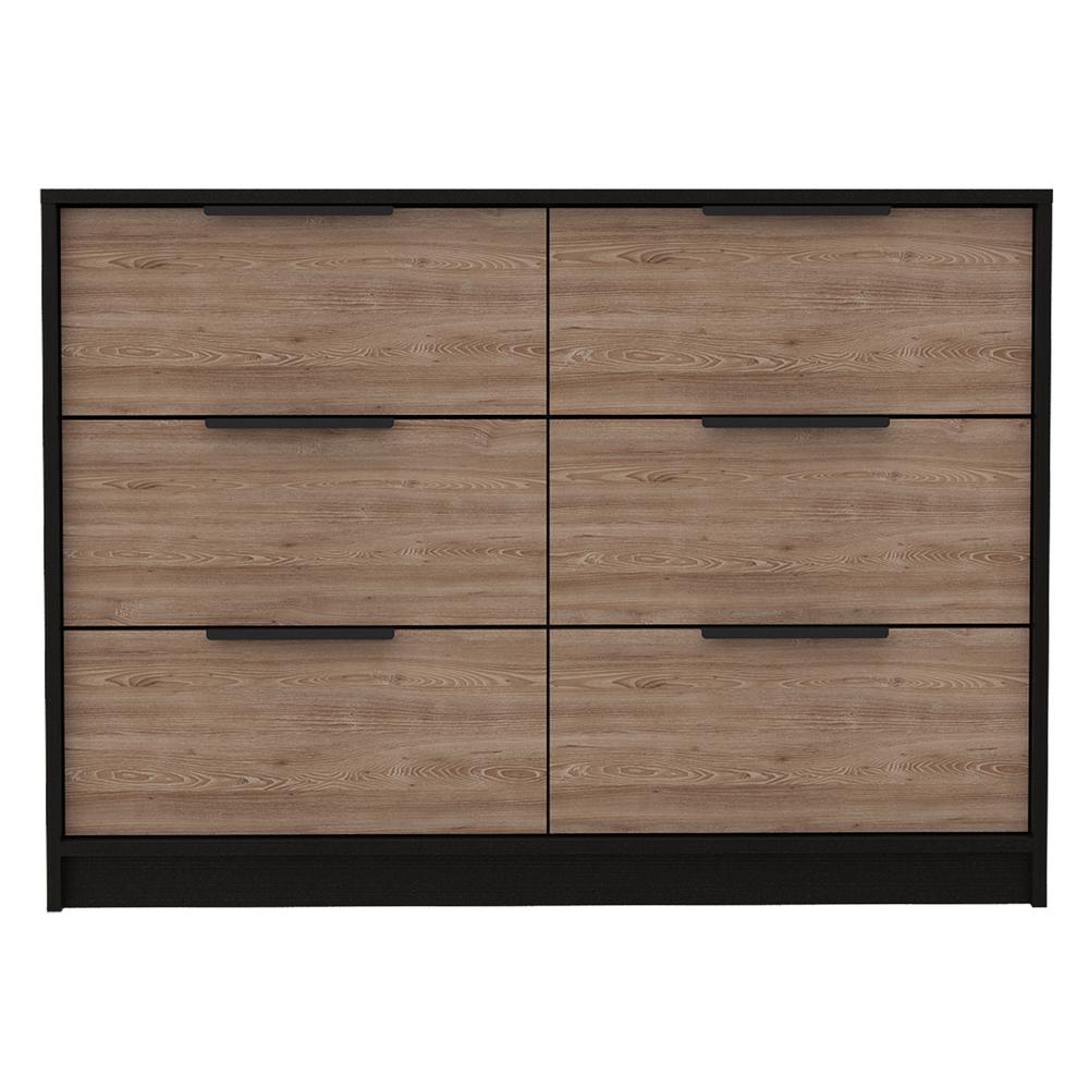 Egeo 4 Drawers Dresser Black Wengue-Pine. Picture 5