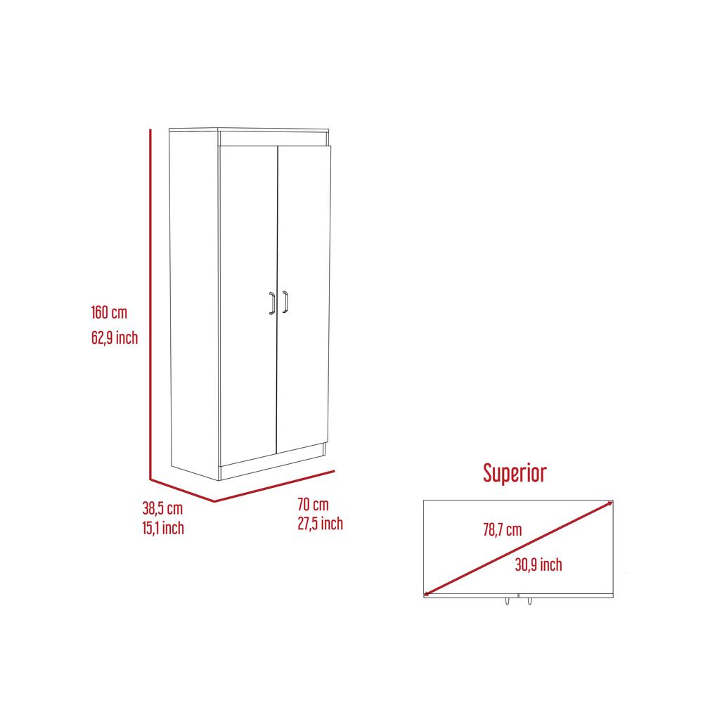 Chad Pantry Cabinet White. Picture 8