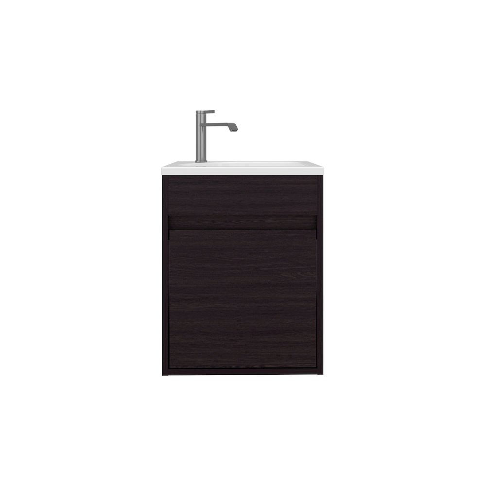 Chisana Bathroom Vanity, 1 Door, Black Wengue. Picture 1