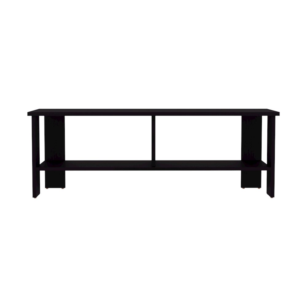 Alderton TV Stand, 2 Shelves, Black Wengue. Picture 6