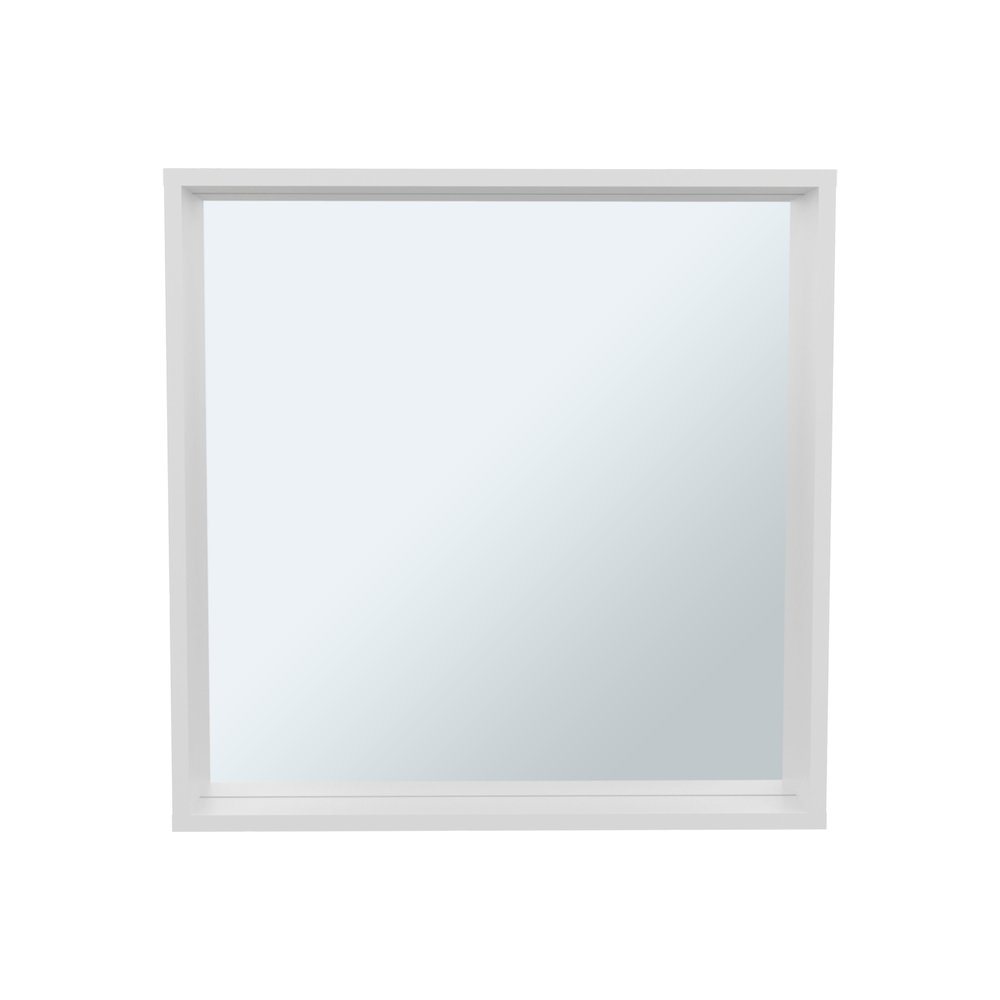 Plains Medicine Cabinet, 1 Shelf, 1 Mirror, White. Picture 1