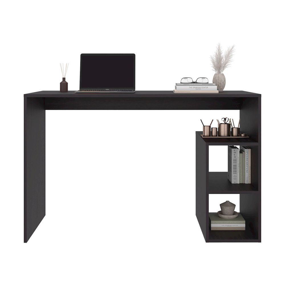 Benson Desk, 3 Shelves, Black Wengue. Picture 6