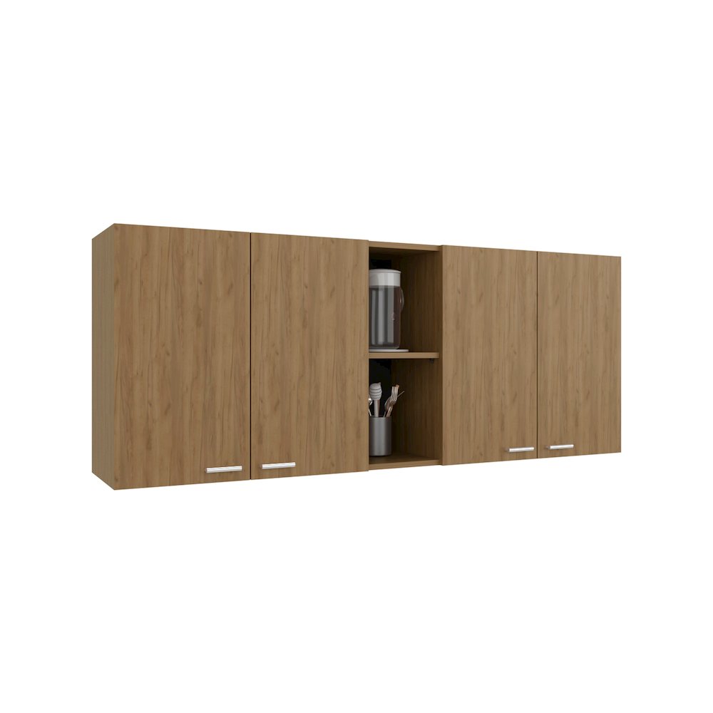150 Wall Double Door Cabinet,Two External Shelves, Two Interior Shelves. Picture 3