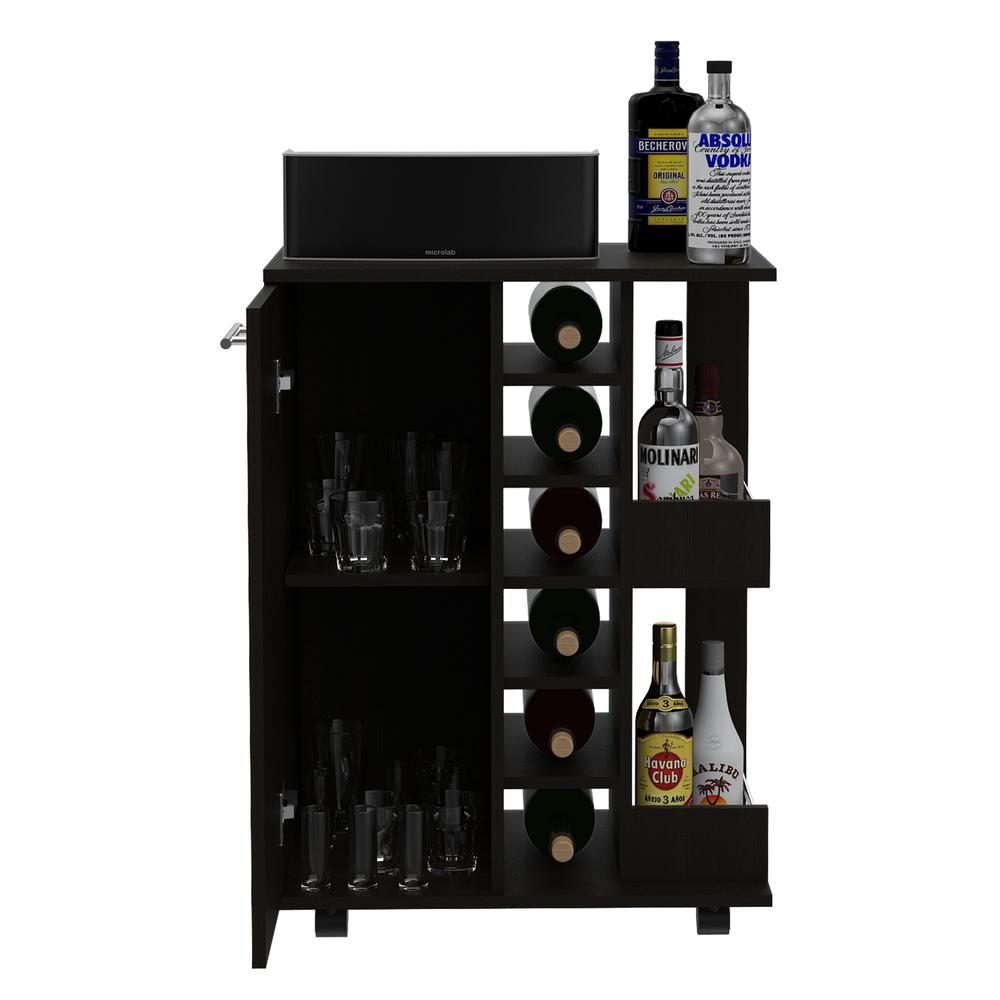 Magda Bar Cart Black Wengue. Picture 4