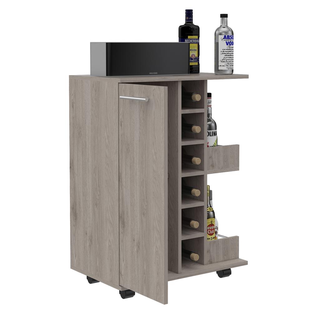 Magda Bar Cart Light Grey. Picture 3