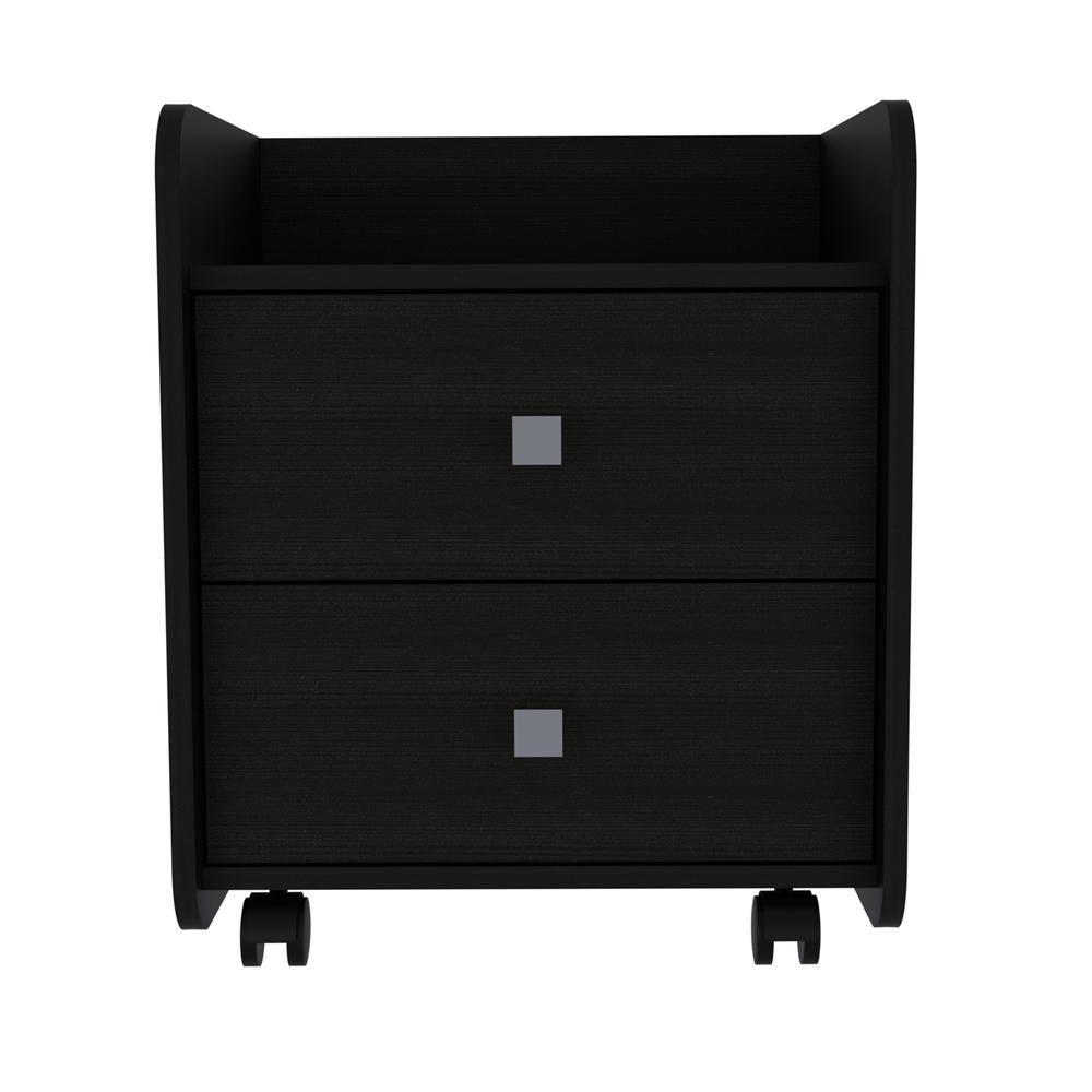 Marsella Nightstand-Black Wengue. Picture 4