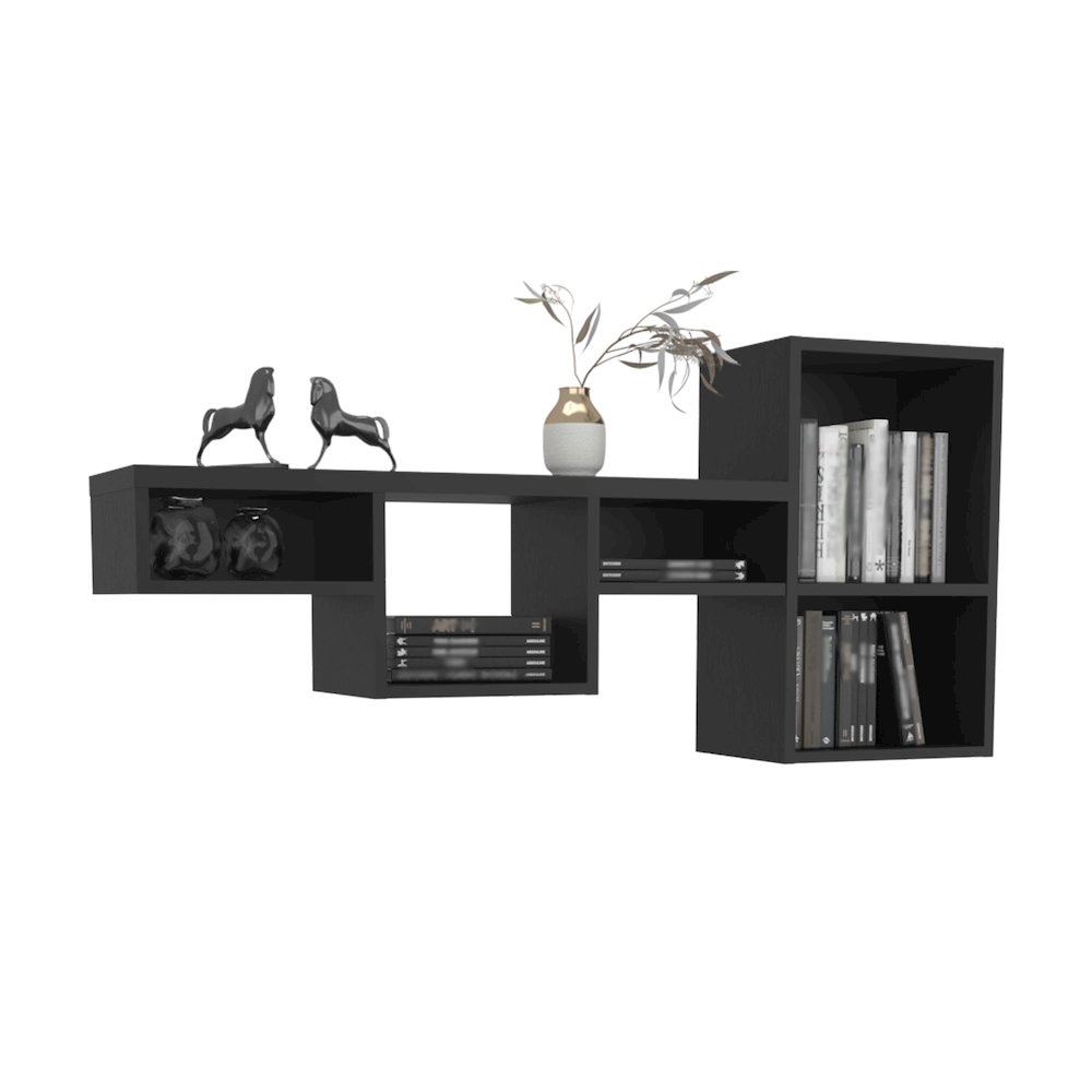 Norman Shelf, 7 Shelves, Black. Picture 5
