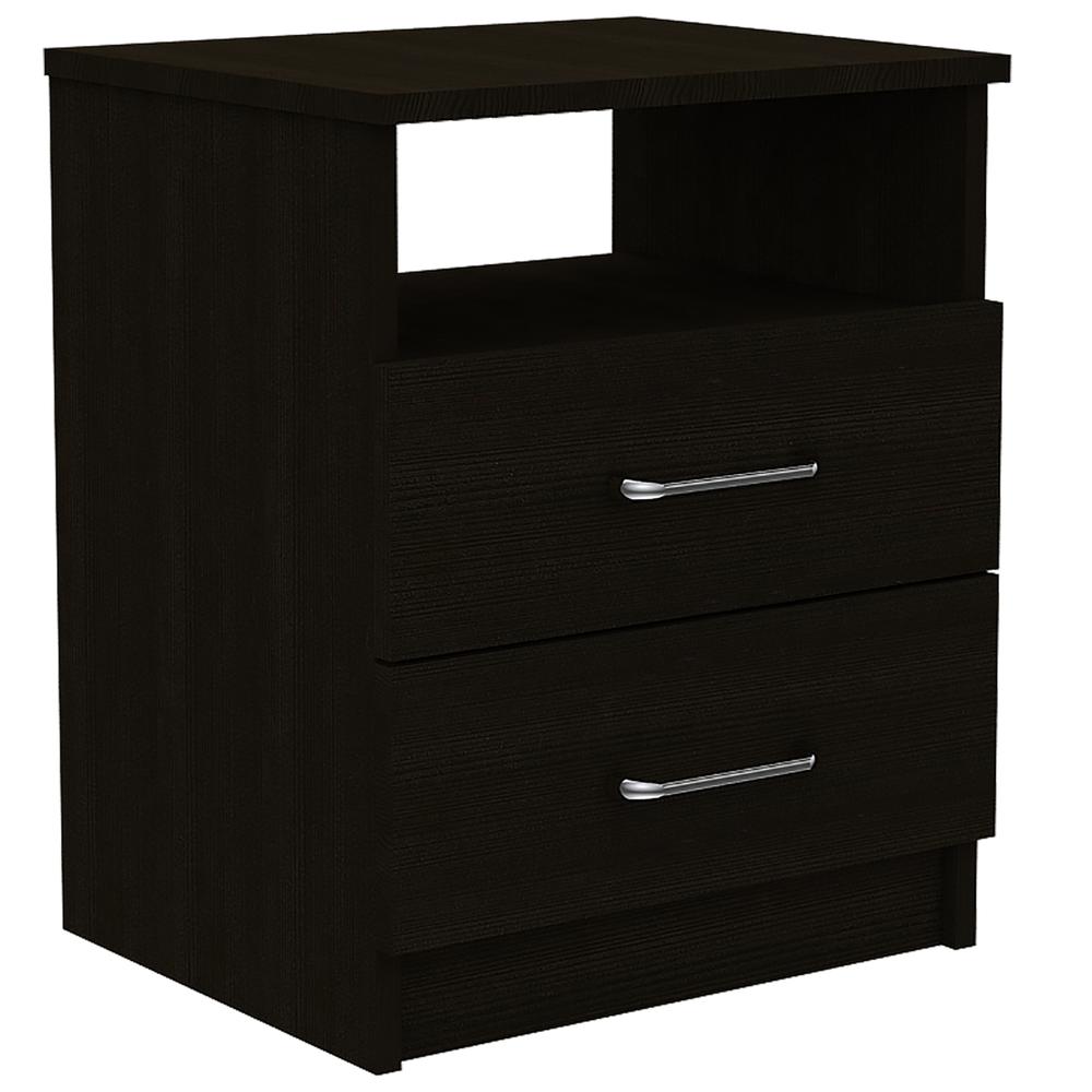 Salento Night Stand Black Wengue. Picture 1