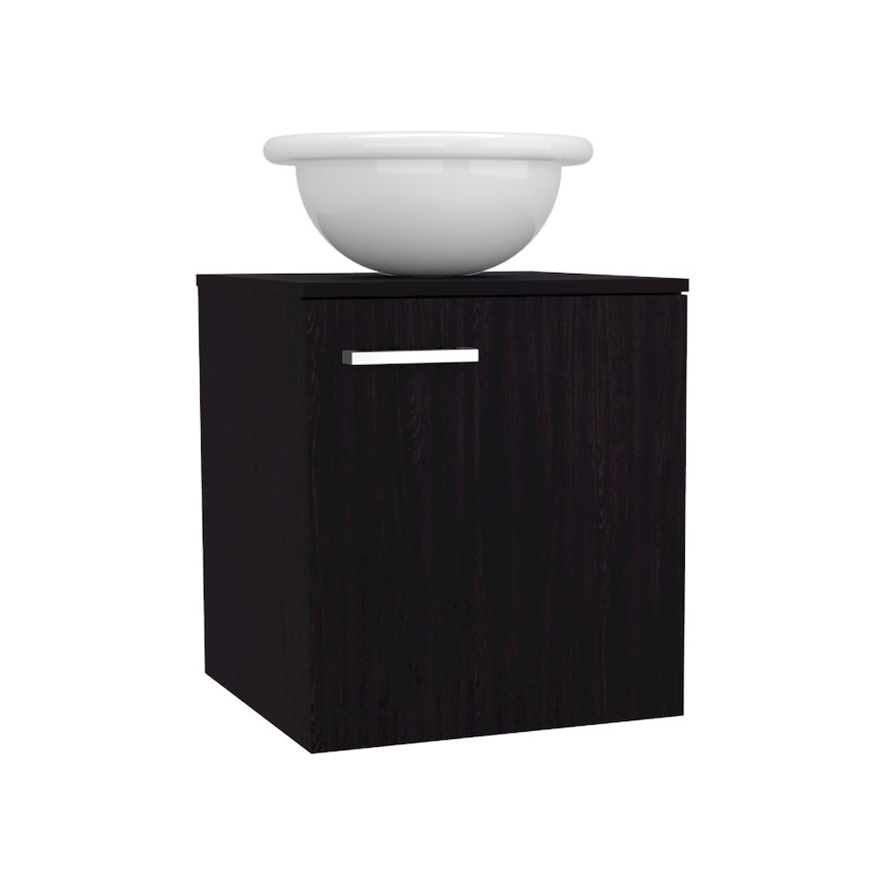 Bellevue Bathroom Vanity, 1 Door, Black Wengue. Picture 1