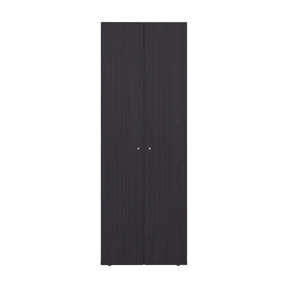 Ghent Armoire, 2 Doors, 4 Shelves, Black Wengue. Picture 1