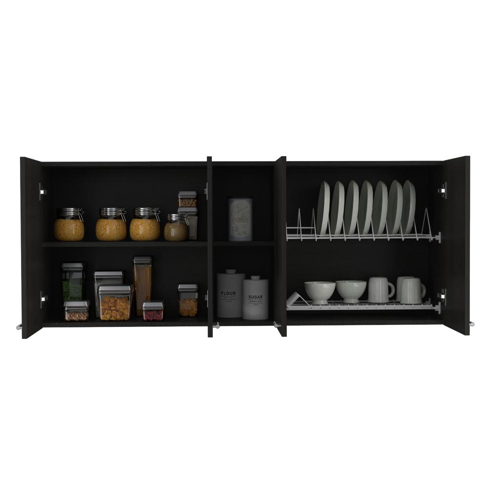 Olimpo 150 Wall Cabinet Black Wengue. Picture 4