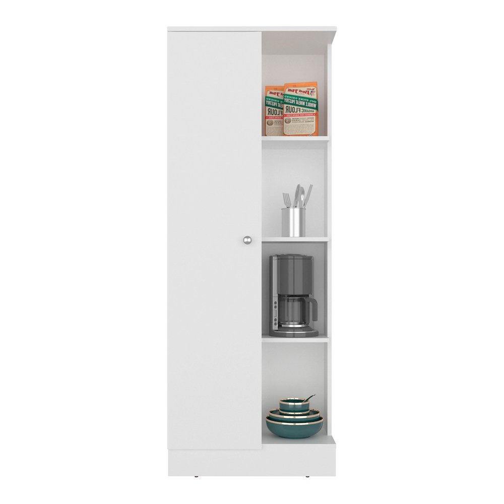Multi-Storage Cabinet with Storage Compartments, Versatile Organization, White. Picture 8