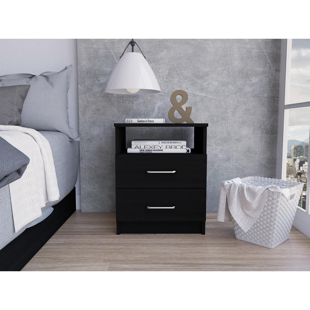 Salento Night Stand Black Wengue. Picture 8
