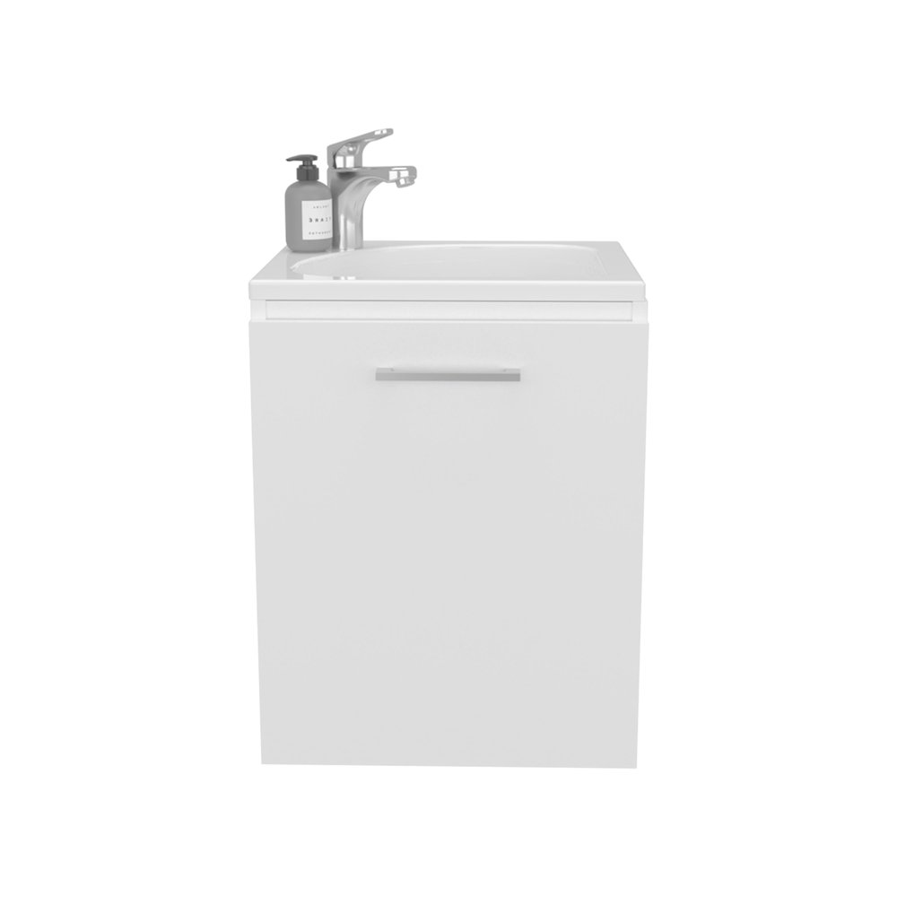 Bothell Bathroom Vanity, 1 Door, White. Picture 6