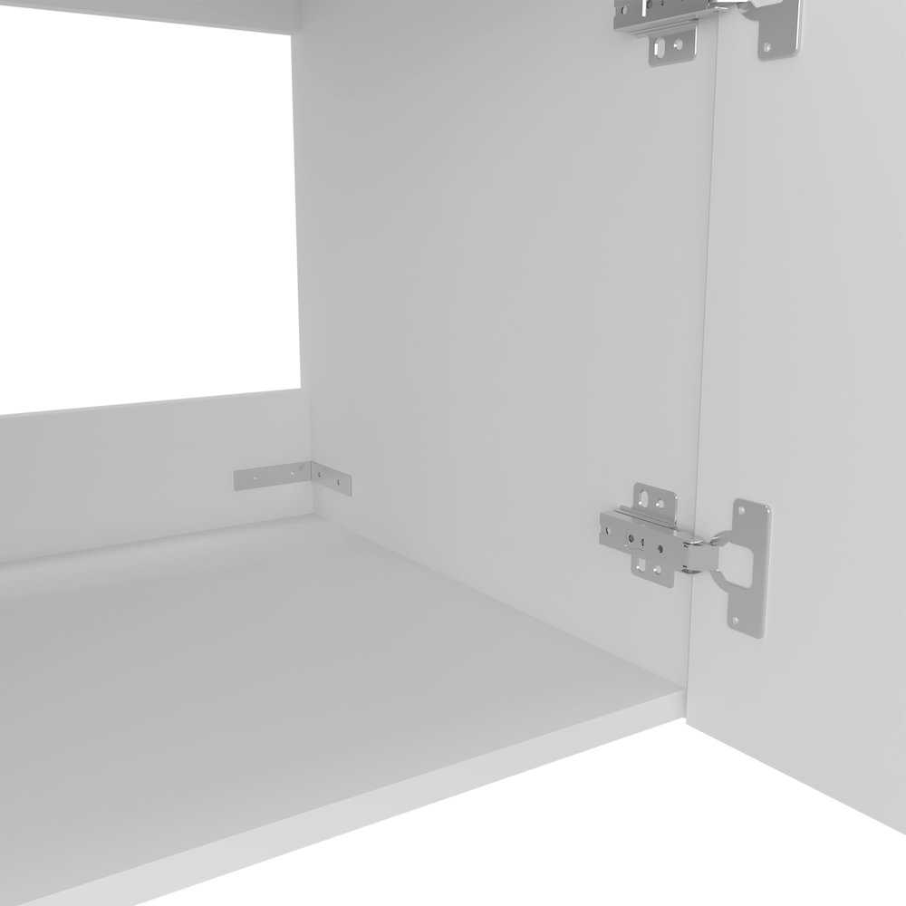 Bellevue Bathroom Vanity, 1 Door, White. Picture 3