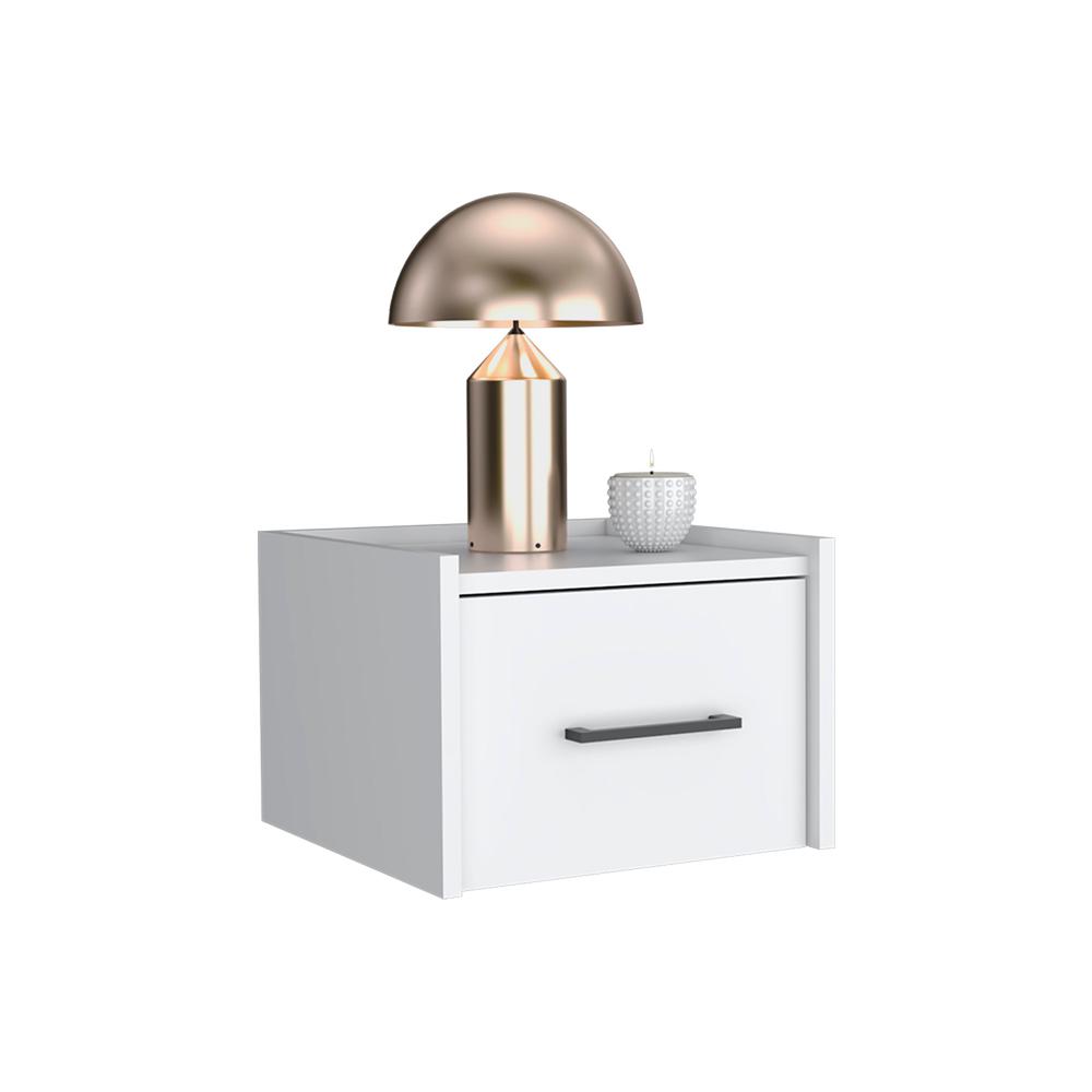 Floating Nightstand, Space-Saving Design with Handy Drawer and Surface. Picture 3