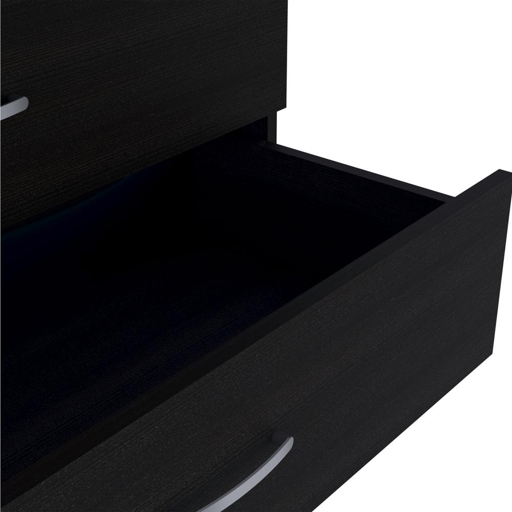 Zurich Three-Drawers Dresser-Black. Picture 7