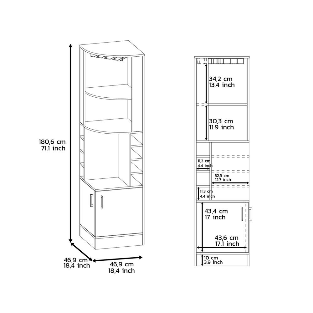DEPOT E-SHOP Egina Bar Cabinet DE-BLM7787. Picture 4