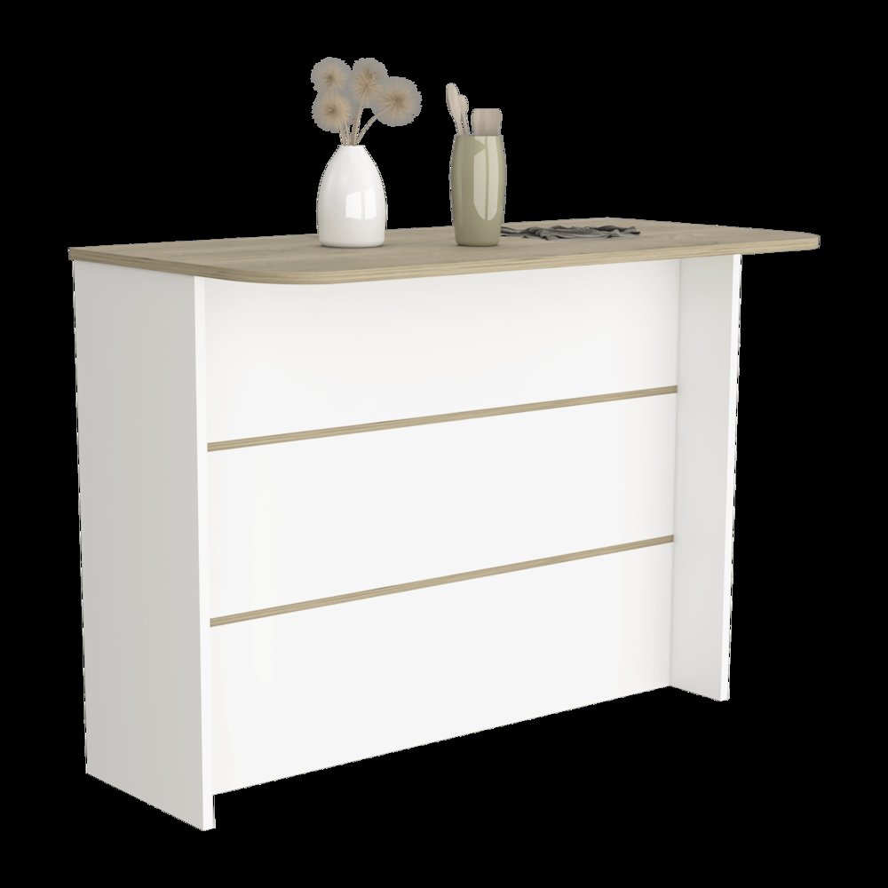 Britton kitchen Island with Two-Tier Storage Shelf and Ample Workstation. Picture 3