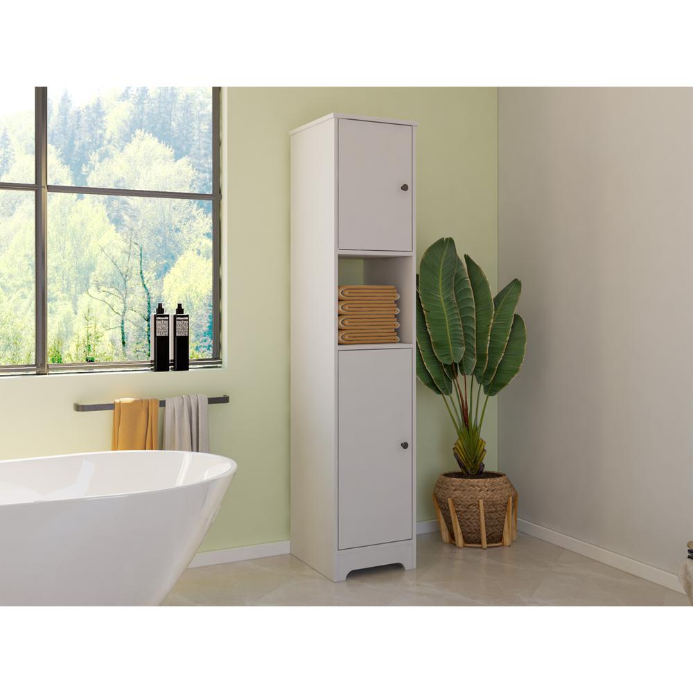 Yaka Linen Cabinet White. Picture 7