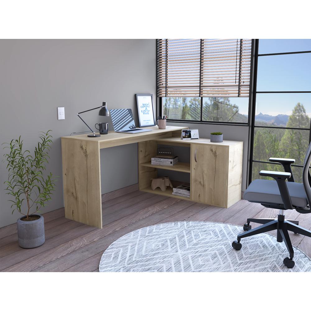Boston Desk - Light Oak. Picture 5