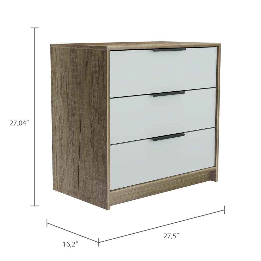 Egeo 3 Drawer Dresser White. Picture 2
