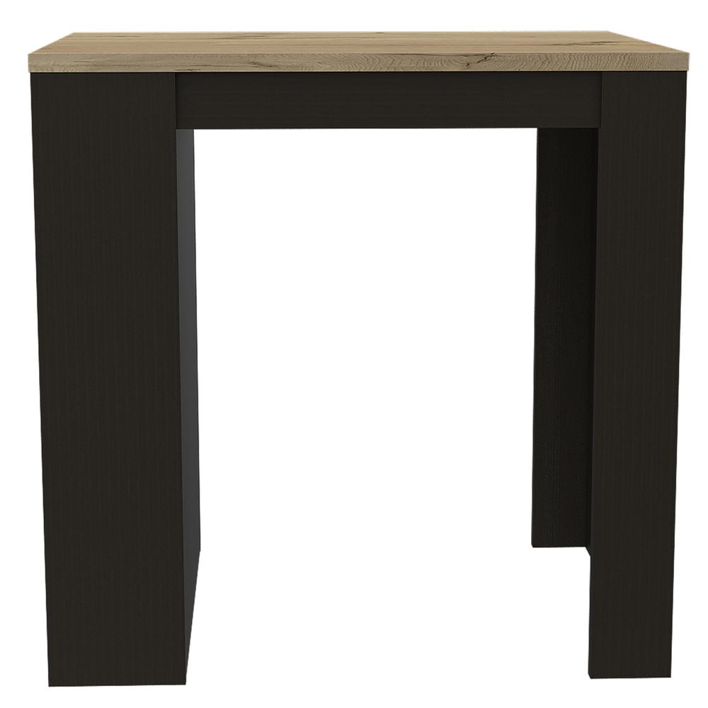 Milos Kitchen Island Table Black Wengue-Light Oak. Picture 2