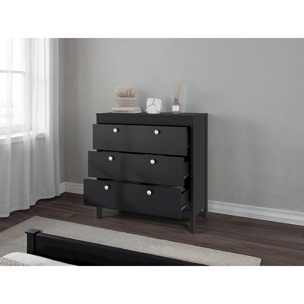 Libby Dresser, 3 Drawers, Black Wengue. Picture 2