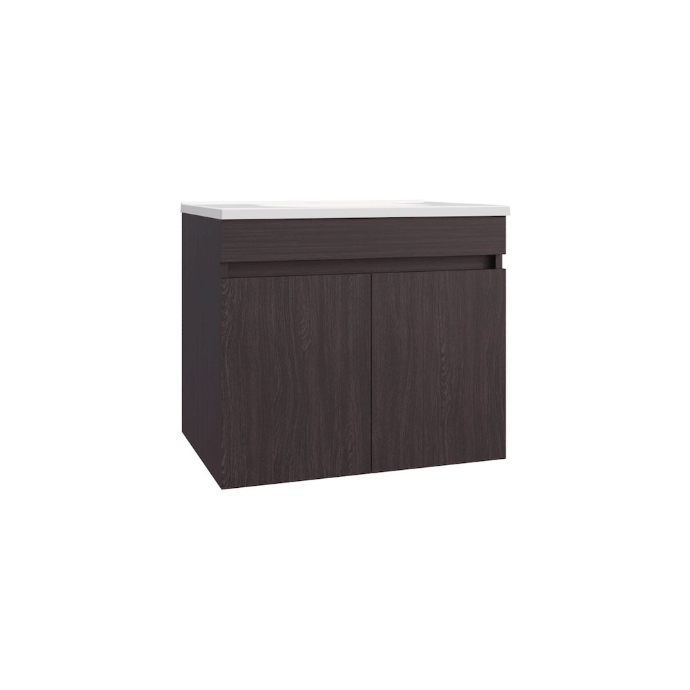 Tarentum Bathroom Vanity, 2 Doors, 2 Shelves, Black Wengue. Picture 1