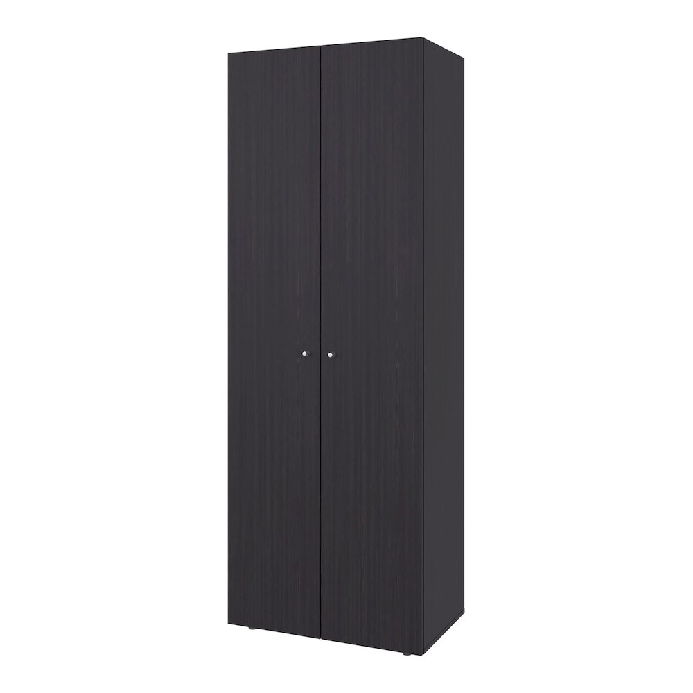 Ghent Armoire, 2 Doors, 4 Shelves, Black Wengue. Picture 2