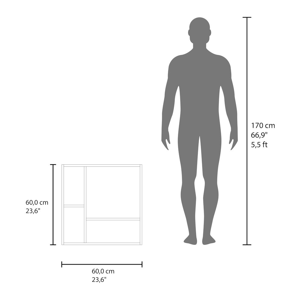 Harbor Medicine Double Door Cabinet,Four Interior Shelves, White. Picture 6
