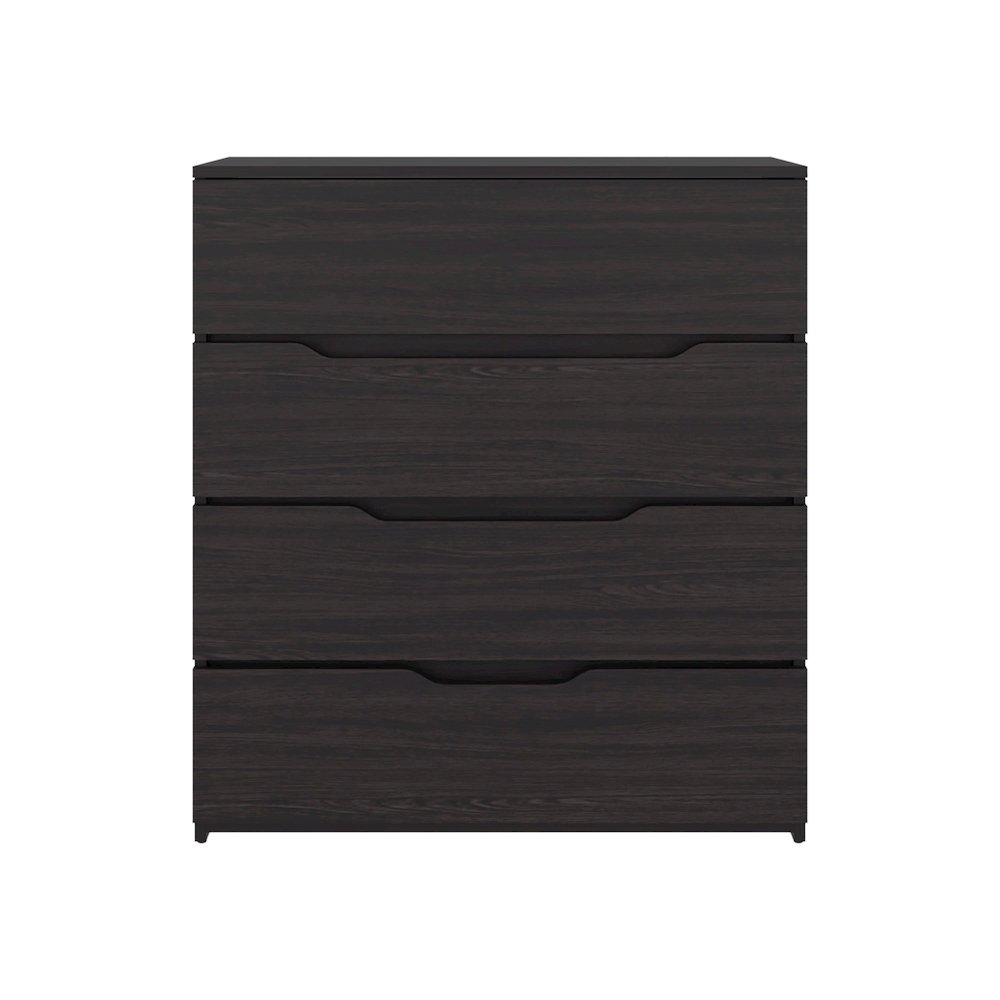 Aralia Drawer Dresser, Four Drawers, Superior Top, Black Wengue. Picture 8