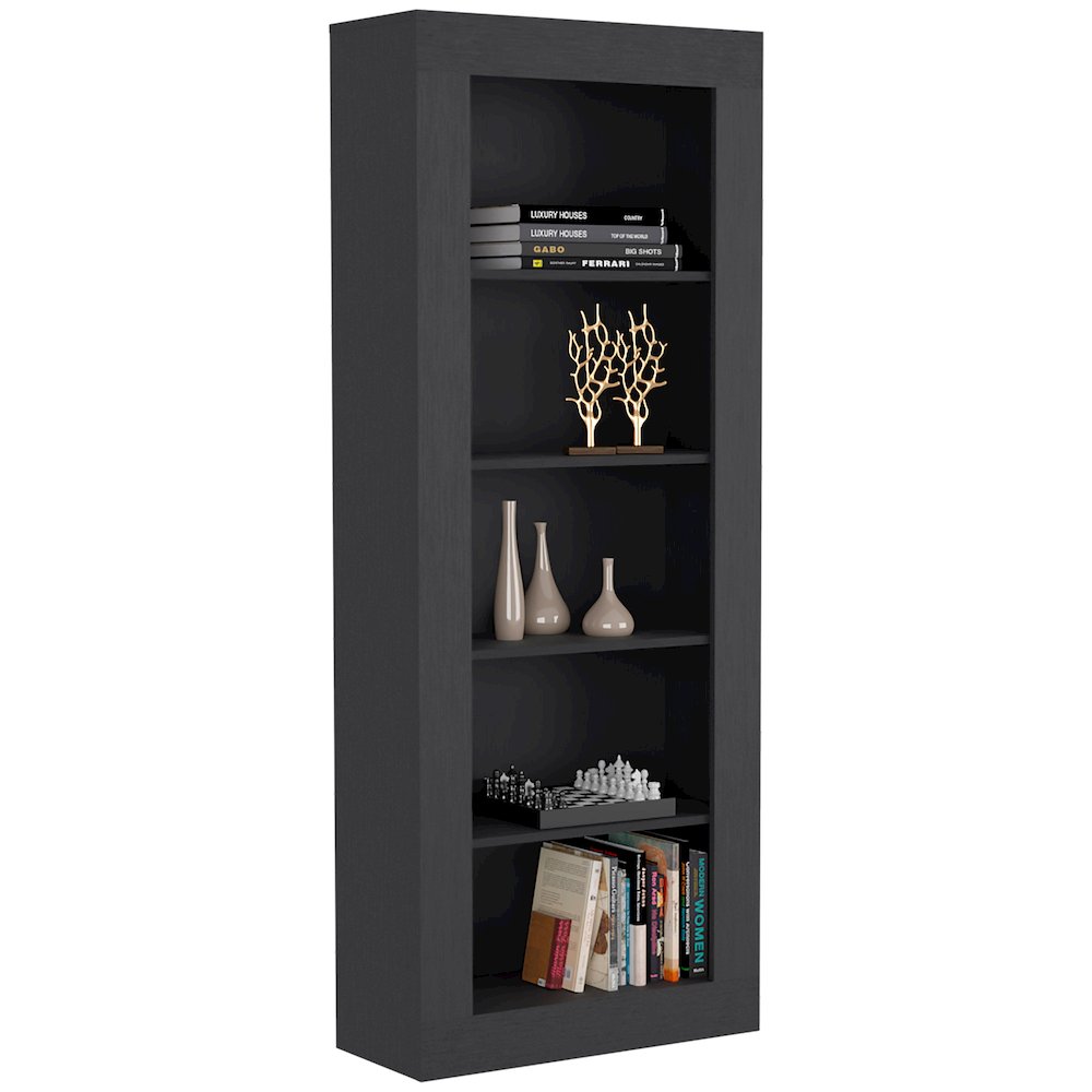 Poros Bookcase In Black Wengue. Picture 3