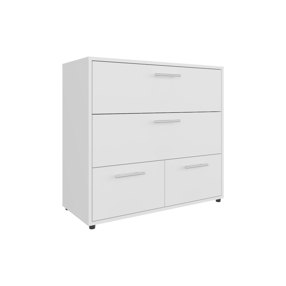 Goshen Dresser, 4 Drawers, 4 Legs, White. Picture 1