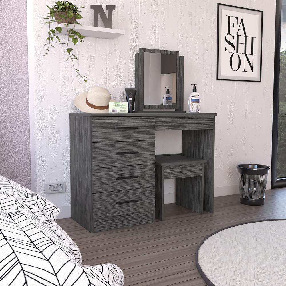 DEPOT E-SHOP Rose Makeup Dressing Table DE-CLI7914. Picture 4
