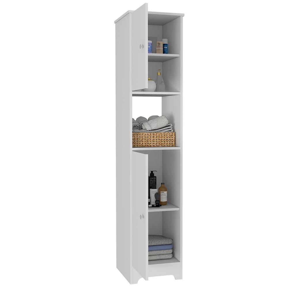 Yaka Linen Cabinet White. Picture 4