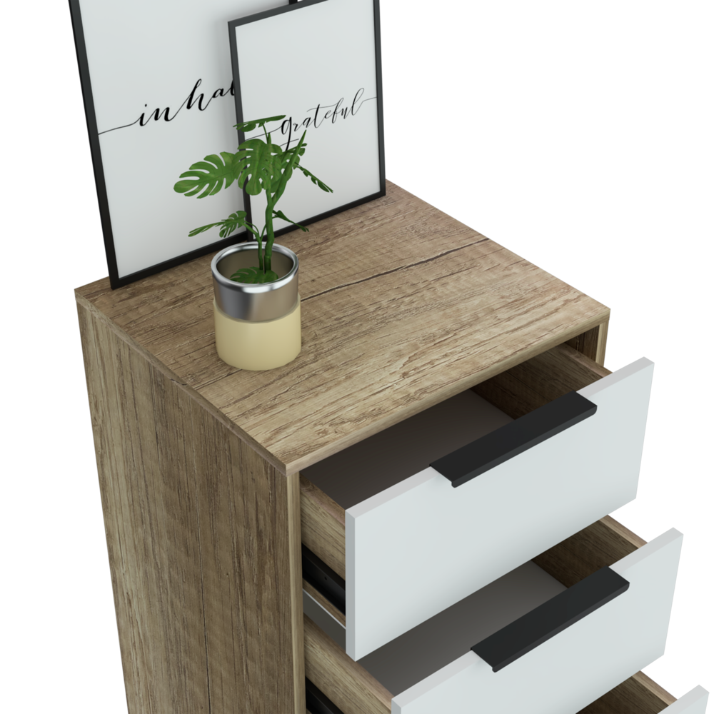 Egeo 5 Drawer Dresser White. Picture 4
