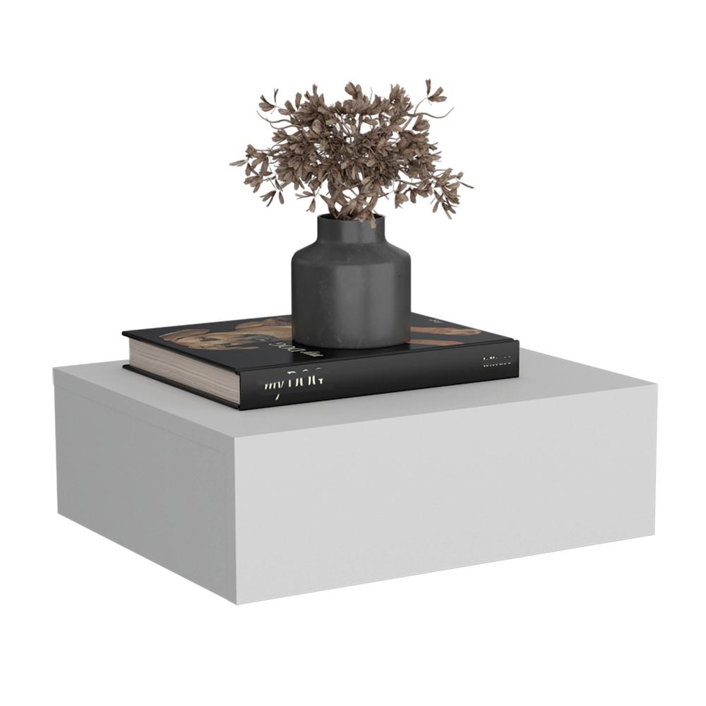 Ivor Floating Nightstand, Modern Wall-Mounted Bedside Shelf with Drawer. Picture 4