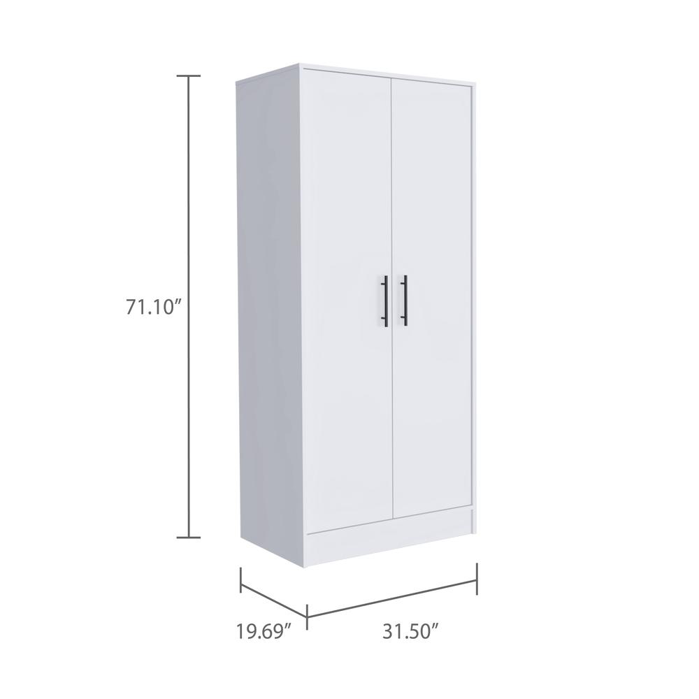 Darwin 180 Armoire - White. Picture 7