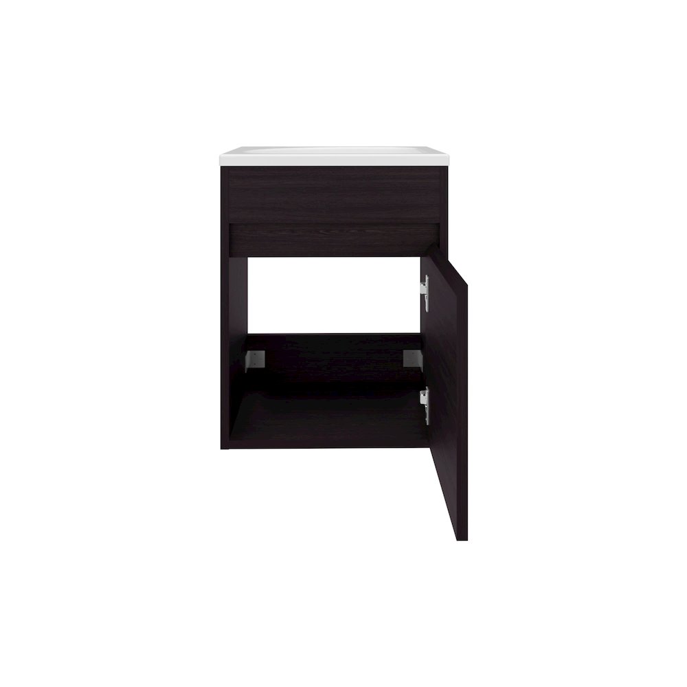 Chisana Bathroom Vanity, 1 Door, Black Wengue. Picture 2