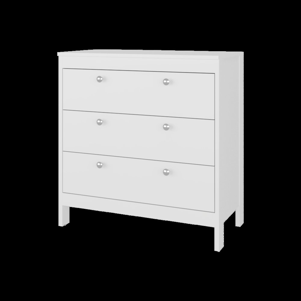 Libby Dresser, 3 Drawers, White. Picture 3