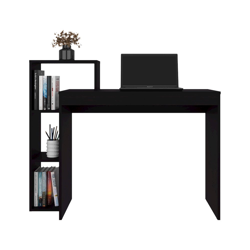 Venetie Desk, 3 Shelves, Black Wengue. Picture 6