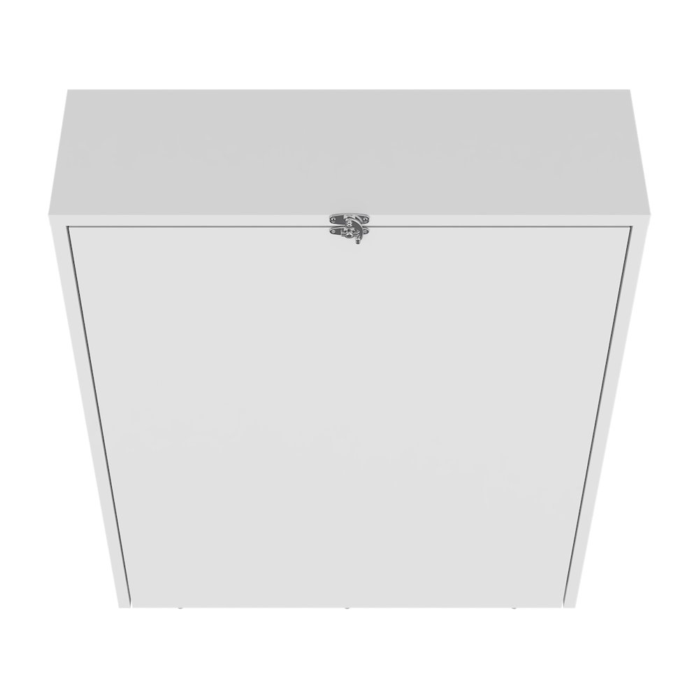 Stovall Folding Table, 4 Shelves, White. Picture 1