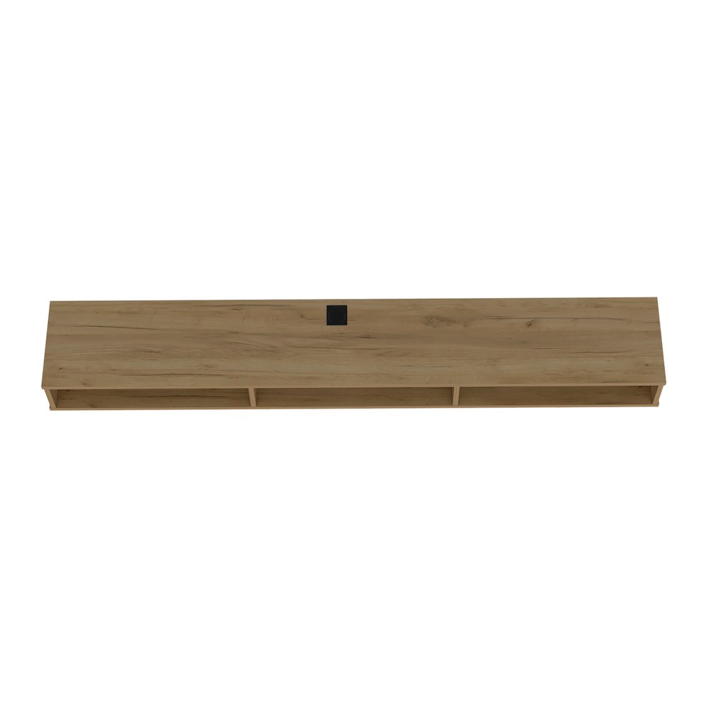 Northport Tv Stand, 3 Shelves, Natural Oak. Picture 1