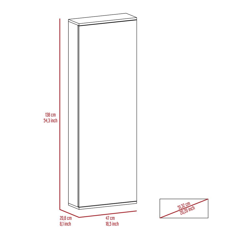 Seul Wall Mounted Shoe Rack With Mirror White. Picture 7
