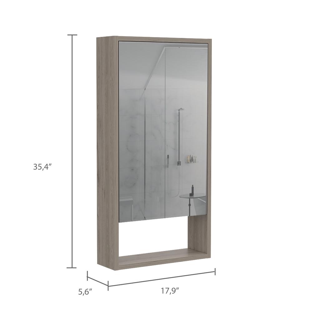 Palermo Medicine Cabinet Light Grey. Picture 5